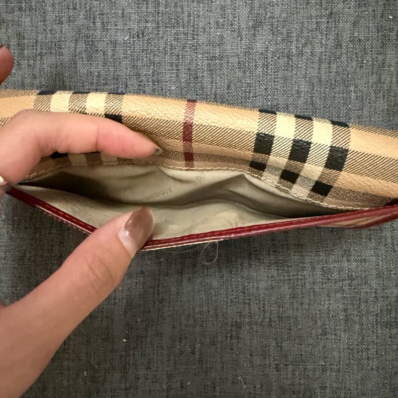 Burberry 長夾 二合一 零錢包 台灣專櫃購入-2