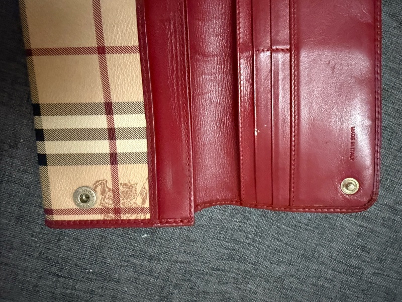 Burberry 長夾 二合一 零錢包 台灣專櫃購入-16
