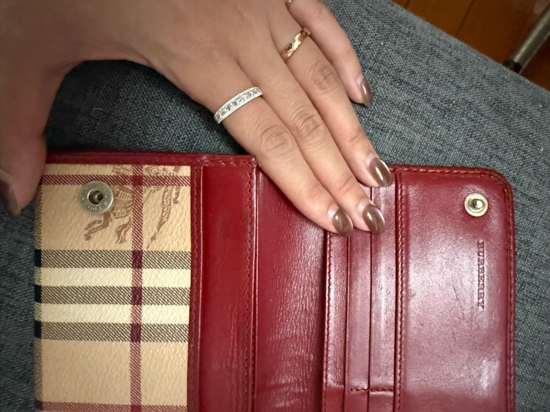 Burberry 長夾 二合一 零錢包 台灣專櫃購入-17