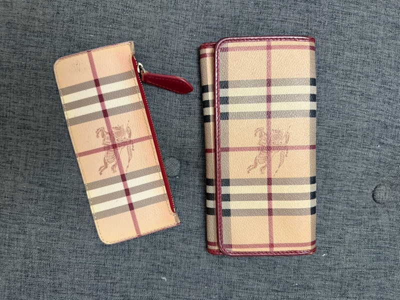 Burberry 長夾 二合一 零錢包 台灣專櫃購入-39