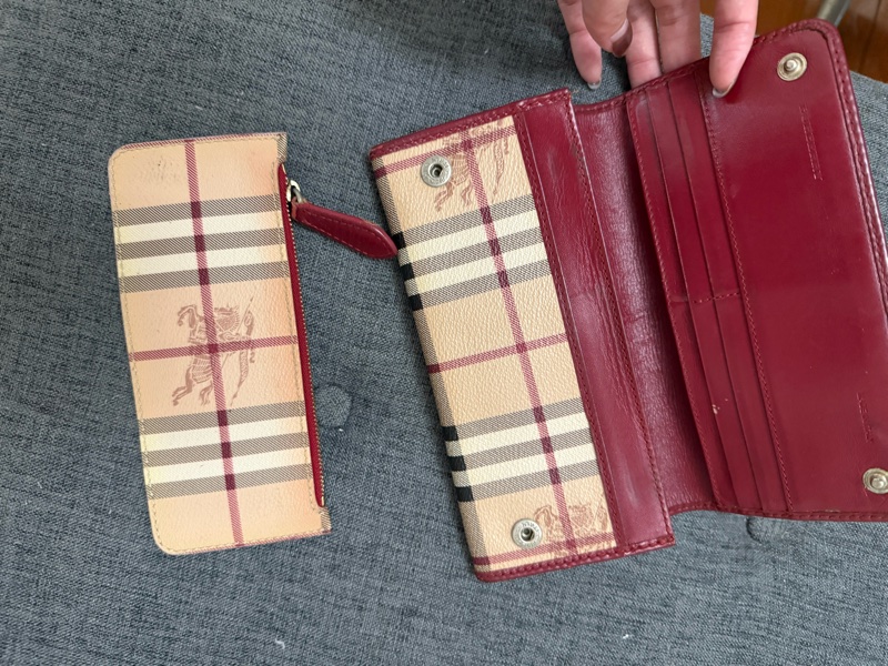 Burberry 長夾 二合一 零錢包 台灣專櫃購入-40
