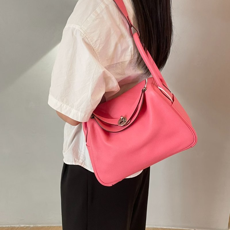 HERMES Lindy 26 - 唇膏粉銀 A-1