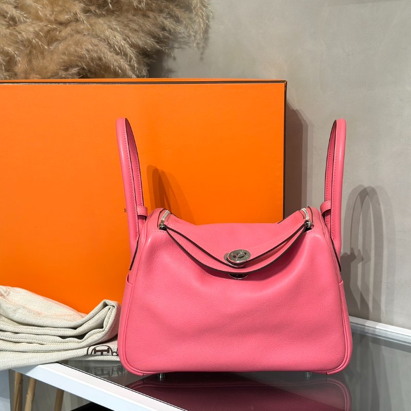 HERMES Lindy 26 - 唇膏粉銀 A-14
