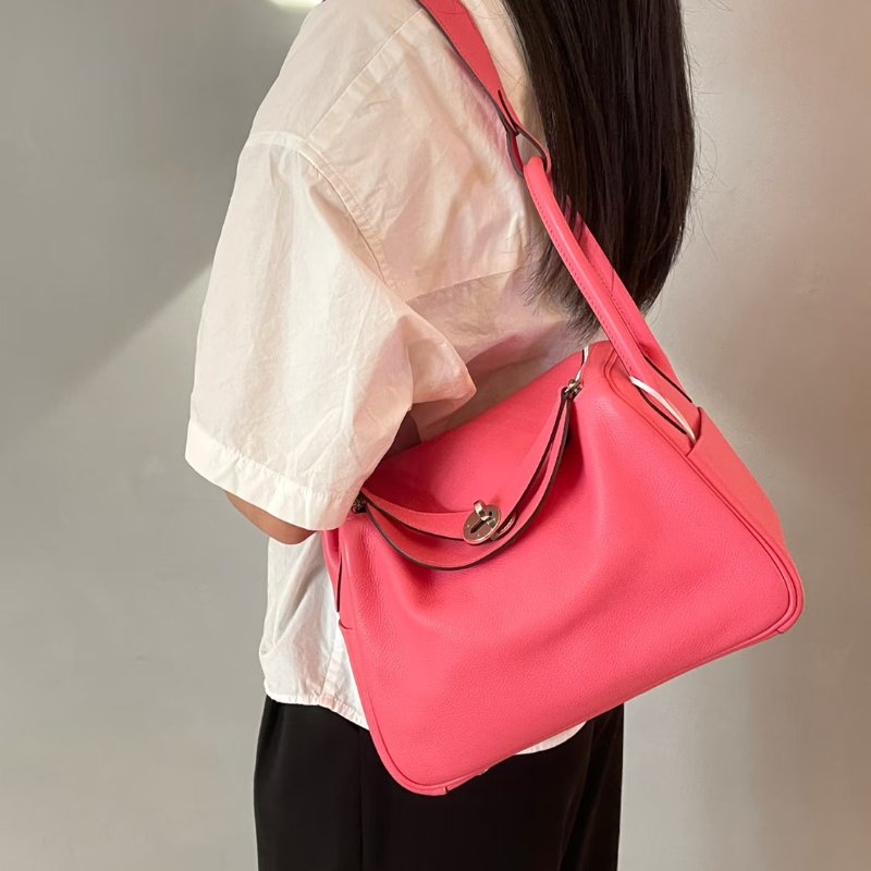 HERMES Lindy 26 - 唇膏粉銀 A-15