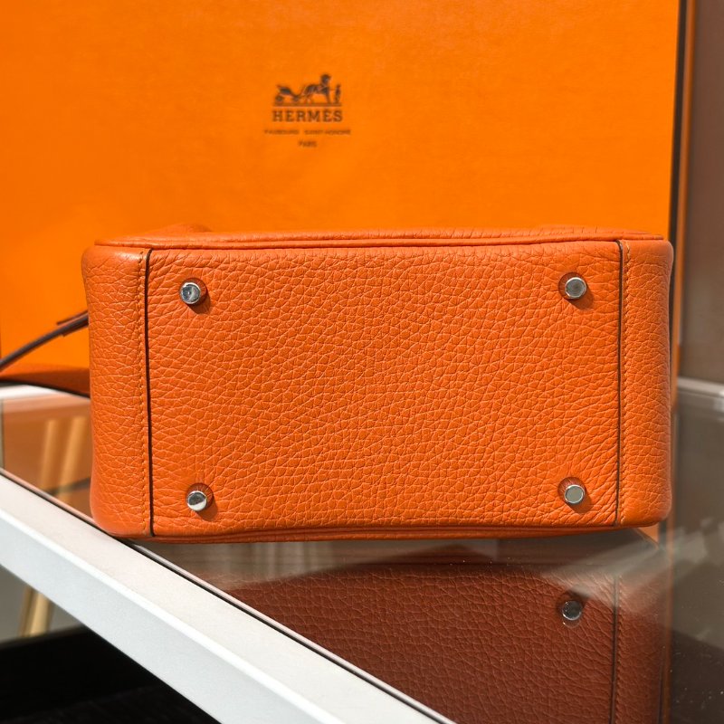 HERMES Mini lindy - 火焰橙銀 U-5