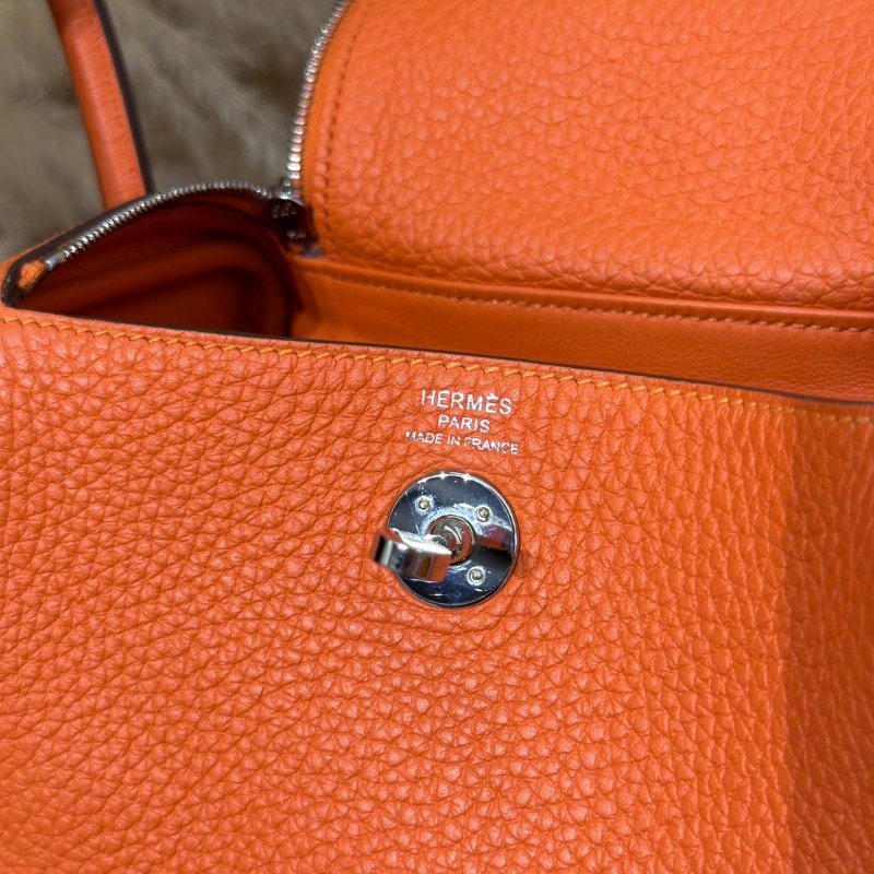HERMES Mini lindy - 火焰橙銀 U-8