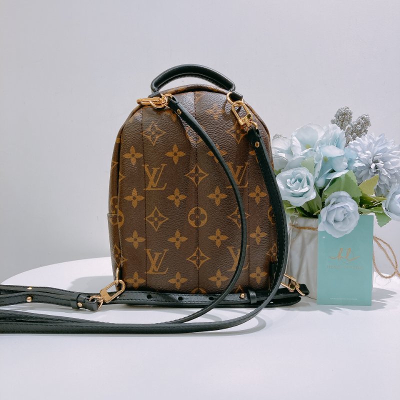 TW4829 Louis Vuitton 路易威登 迷你 經典小背包 Palm Springs Mini Backpack Monogram Canvas Brown-1