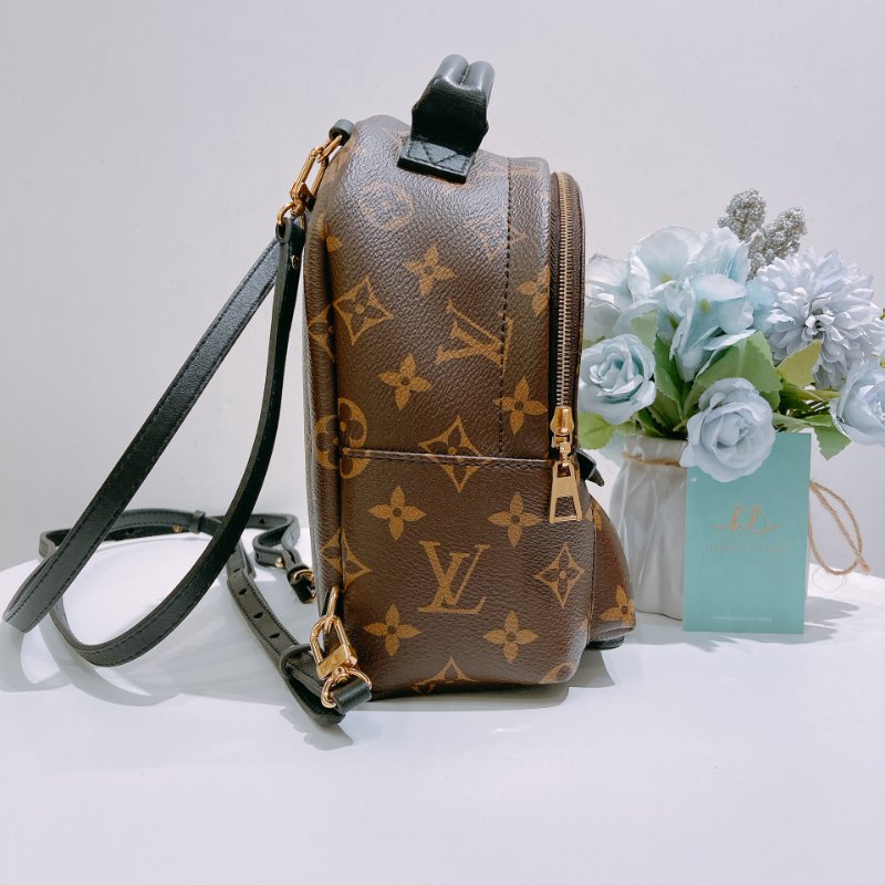 TW4829 Louis Vuitton 路易威登 迷你 經典小背包 Palm Springs Mini Backpack Monogram Canvas Brown-2