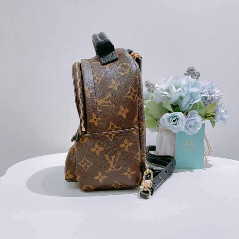 TW4829 Louis Vuitton 路易威登 迷你 經典小背包 Palm Springs Mini Backpack Monogram Canvas Brown-3