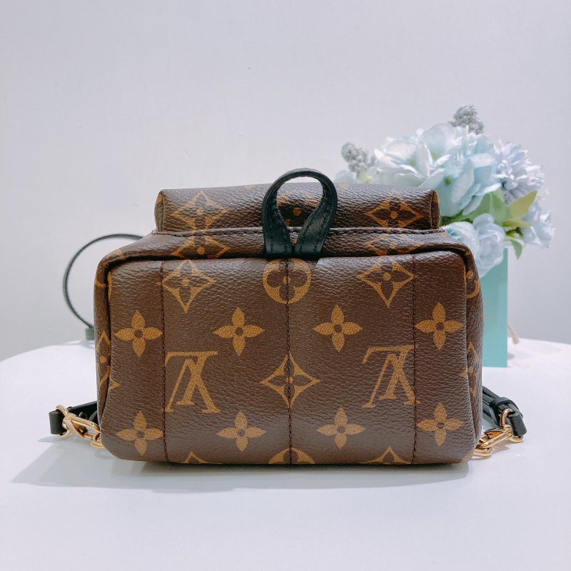 TW4829 Louis Vuitton 路易威登 迷你 經典小背包 Palm Springs Mini Backpack Monogram Canvas Brown-4