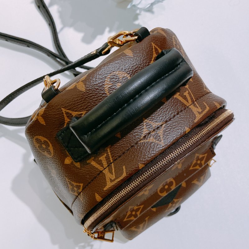 TW4829 Louis Vuitton 路易威登 迷你 經典小背包 Palm Springs Mini Backpack Monogram Canvas Brown-12