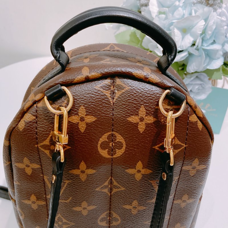 TW4829 Louis Vuitton 路易威登 迷你 經典小背包 Palm Springs Mini Backpack Monogram Canvas Brown-15