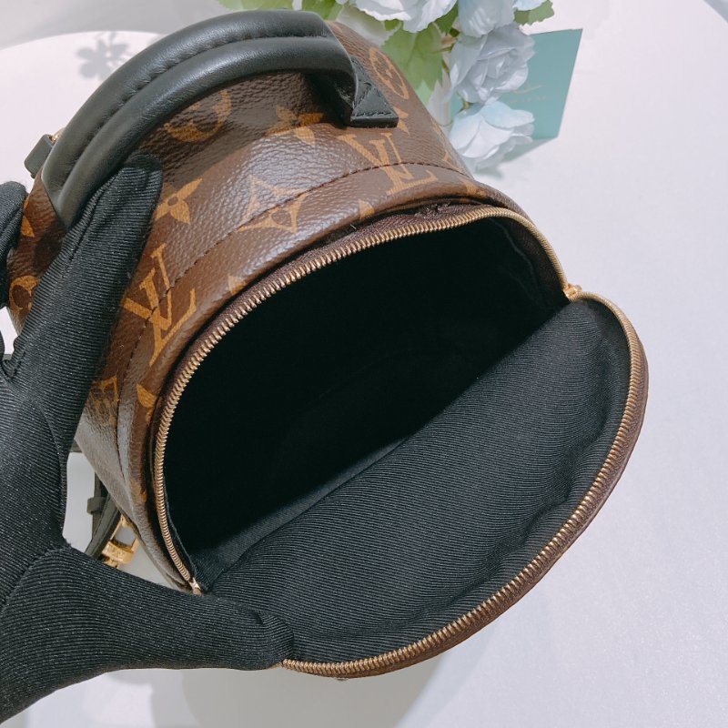 TW4829 Louis Vuitton 路易威登 迷你 經典小背包 Palm Springs Mini Backpack Monogram Canvas Brown-18