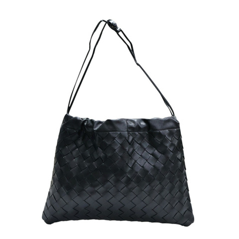黑色 編織羊皮 Dustbag 肩背包 796728【BOTTEGA VENETA BV 寶緹嘉】 796728
