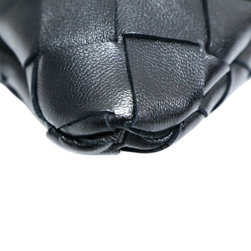 黑色 編織羊皮 Dustbag 肩背包 796728【BOTTEGA VENETA BV 寶緹嘉】 796728-9