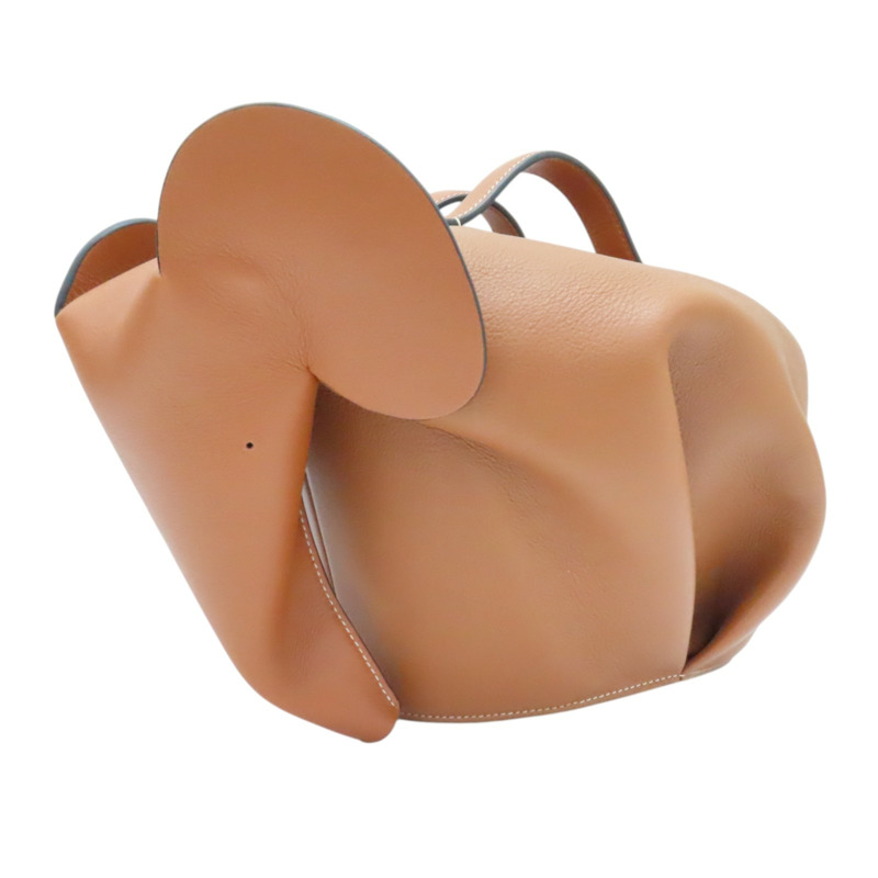 棕色 牛皮 大象造型 肩背包【LOEWE 羅威】 B623A18X01-1