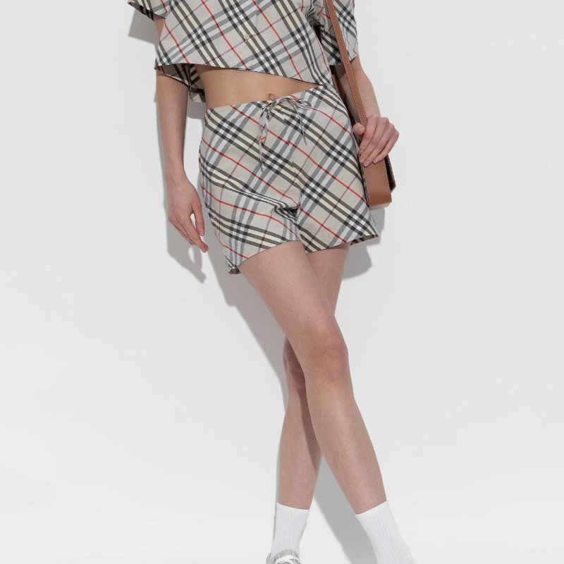 💎Han's house精品服飾💎burberry 格紋 立體字 帆布鞋 義大利製 現貨 37 ～39-1