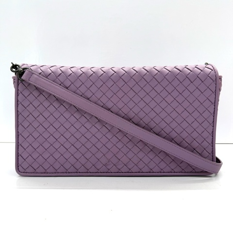 BOTTEGA VENETA 寶緹嘉 紫色編織斜背包 CROSSBODY