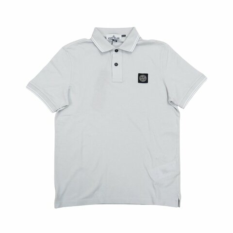 Stone Island 十字品牌黑標男生短袖Polo上衣