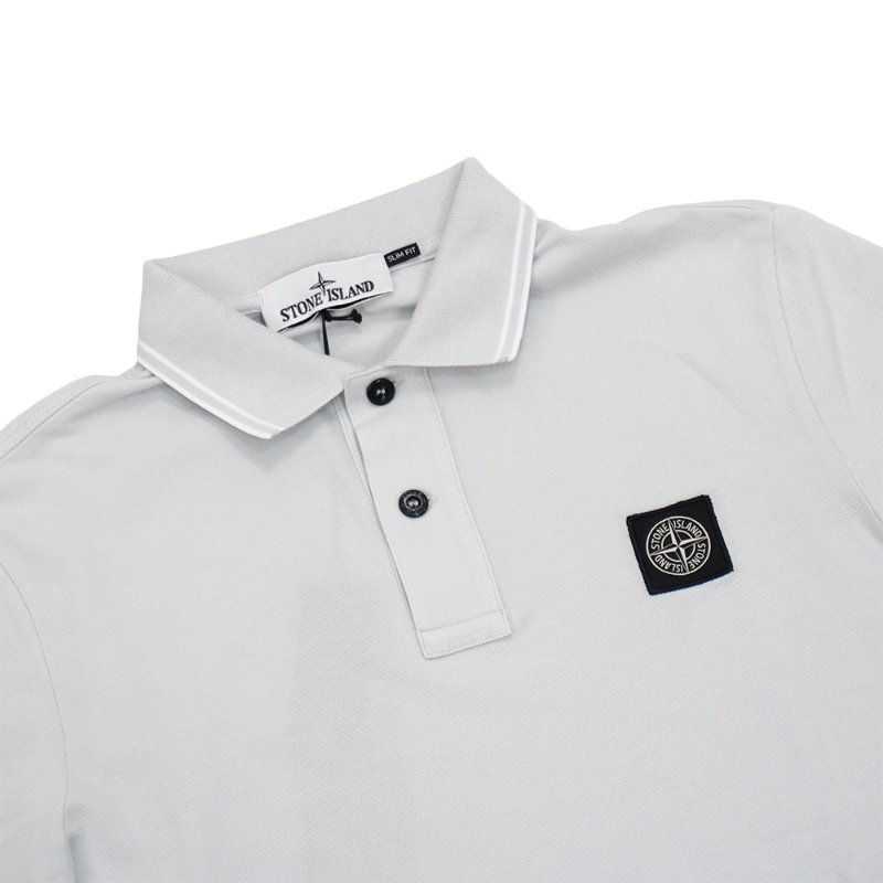 Stone Island 十字品牌黑標男生短袖Polo上衣-1
