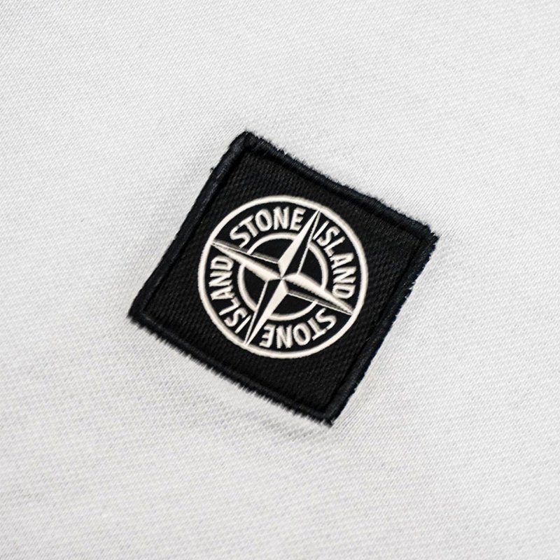 Stone Island 十字品牌黑標男生短袖Polo上衣-3