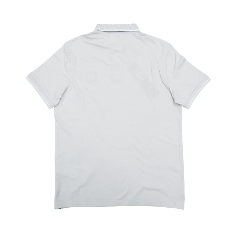 Stone Island 十字品牌黑標男生短袖Polo上衣-4
