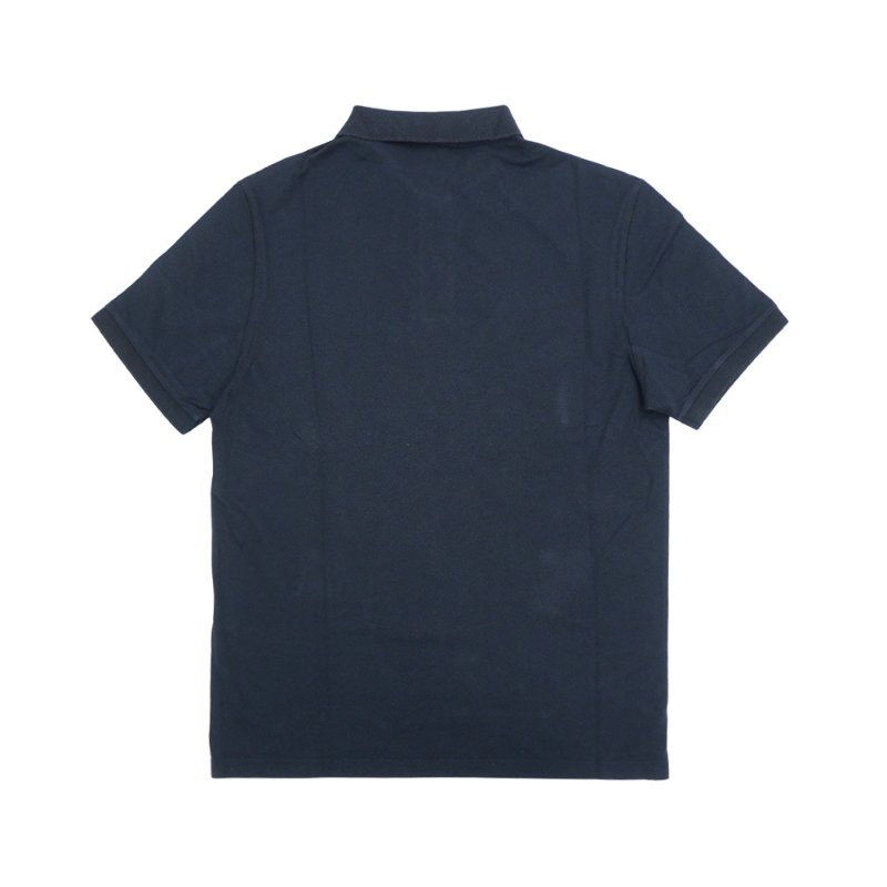 Stone Island 十字品牌黑標男生短袖Polo上衣(海軍藍)-4
