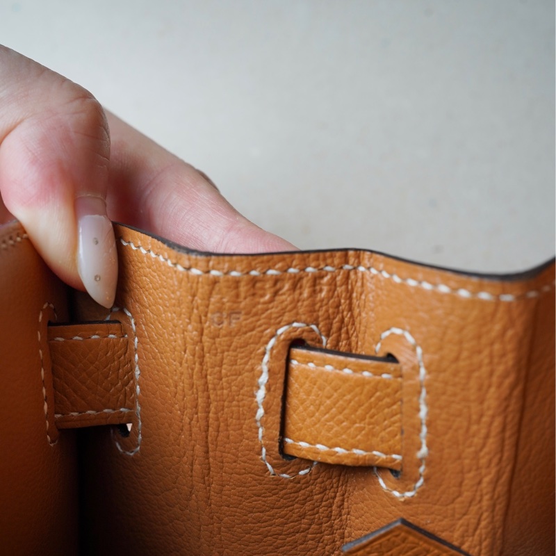 Hermes kelly 28 金棕銀扣 epsom 外縫-15