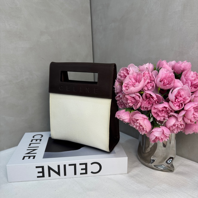 【赫蒂國際精品】Celine Paris 經典手提包👜vintage 二手 中古 皮革-1