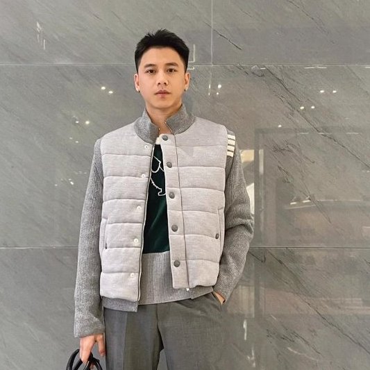 💎Han's house精品服飾💎THom Browne TB 羽絨 拼接 針織 美利奴羊毛外套 雙面穿現貨 3號原價88900-0