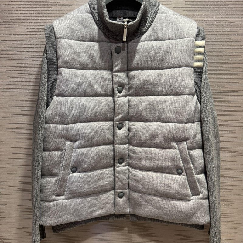 💎Han's house精品服飾💎THom Browne TB 羽絨 拼接 針織 美利奴羊毛外套 雙面穿現貨 3號原價88900-1