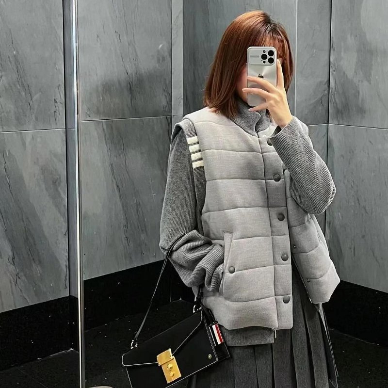 💎Han's house精品服飾💎THom Browne TB 羽絨 拼接 針織 美利奴羊毛外套 雙面穿現貨 3號原價88900-8