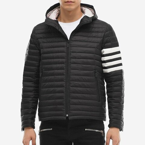 💎Han's house精品服飾💎 THom Browne TB羽絨 連帽 外套 黑  現貨3 原價60000