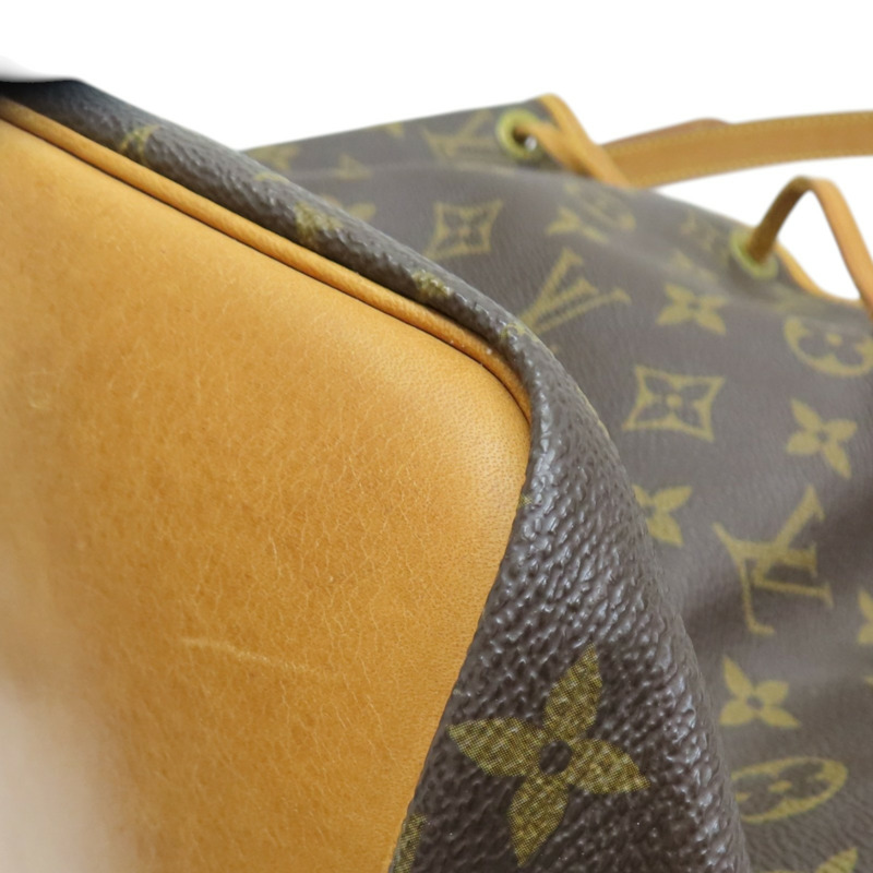 棕色 原花 帆布 NOE 肩背包【LOUIS VUITTON LV 路易威登】 M42226-7