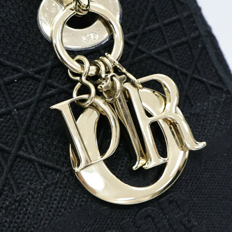 黑色帆布 Lady D_Lite 兩用包 MO565OREY【Dior 迪奧】 MO565OREY-7