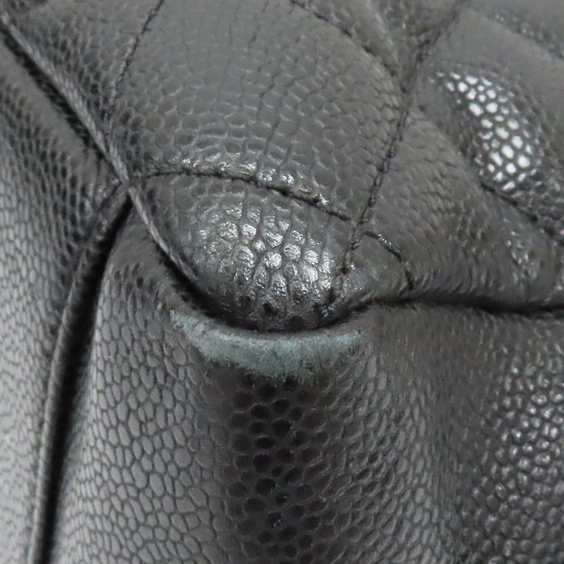 黑色 荔枝紋牛皮 GST Tote 手提包【CHANEL 香奈兒】 A50995-10