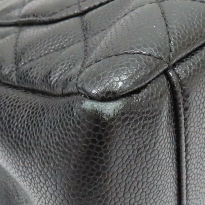 黑色 荔枝紋牛皮 GST Tote 手提包【CHANEL 香奈兒】 A50995-11