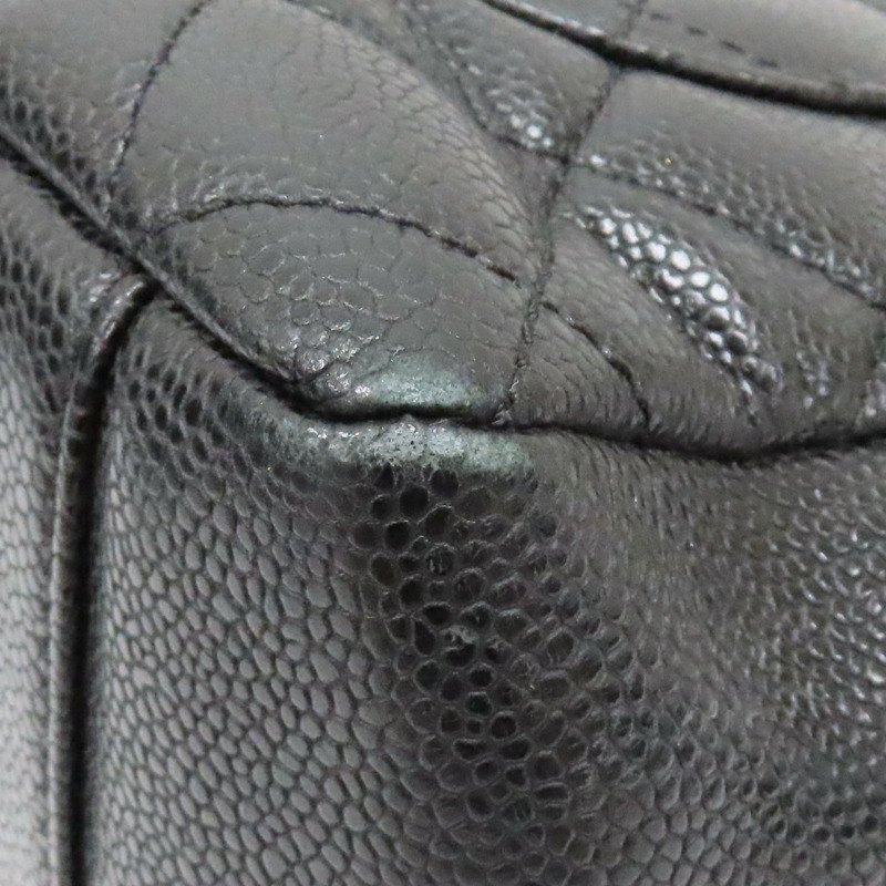 黑色 荔枝紋牛皮 GST Tote 手提包【CHANEL 香奈兒】 A50995-12