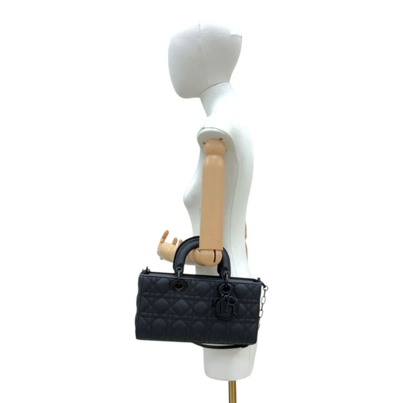 黑色 羊皮 Lady D-Joy 兩用包【Dior 迪奧】 M0540SLOI-5