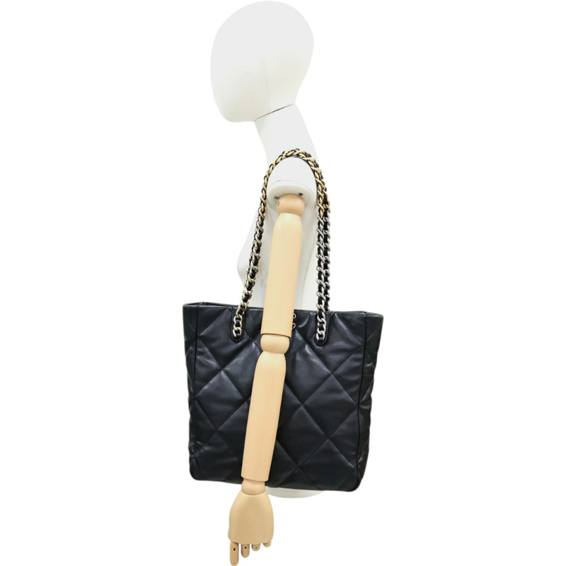 黑色 菱格紋 羊皮 19 肩背包【CHANEL 香奈兒】 AS3519-7