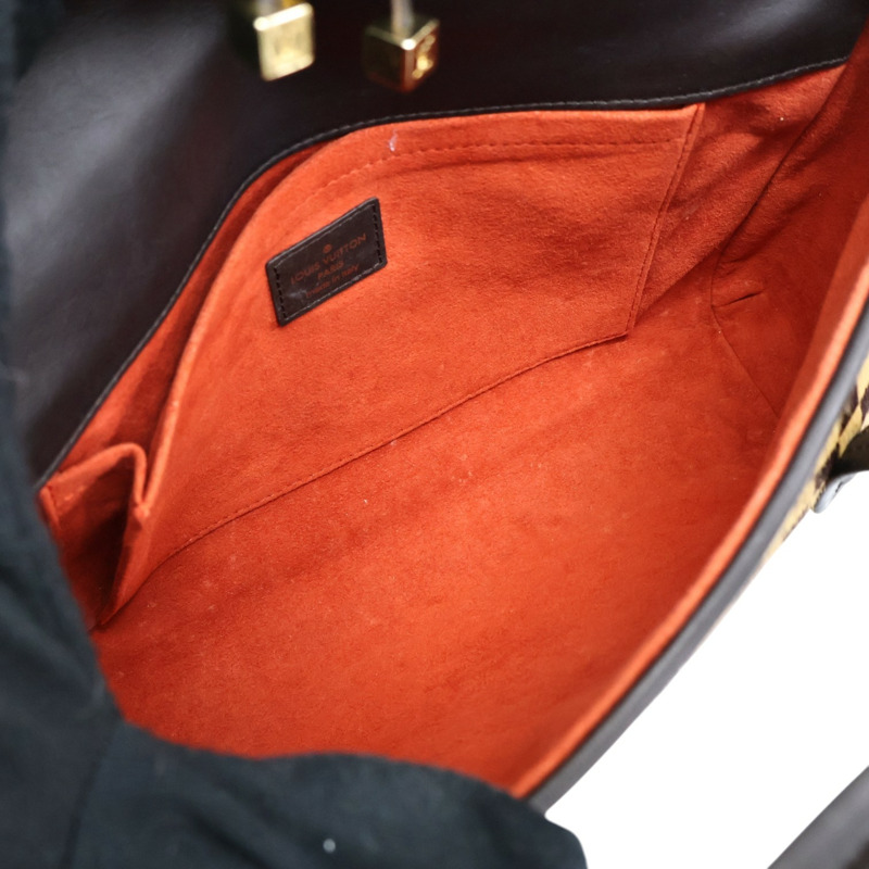 棕色 棋盤格 馬毛 Sauvage Lionne 手提包【LOUIS VUITTON LV 路易威登】 M92131-2