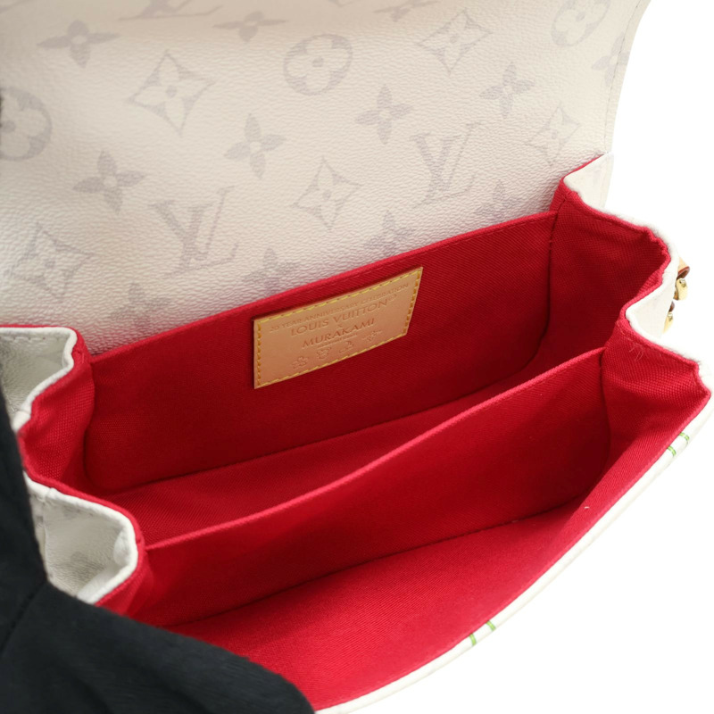 白色 原花帆布 Pochette Metis East West 兩用包 村上隆【LOUIS VUITTON LV 路易威登】 M14231-2