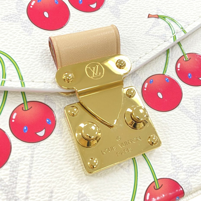 白色 原花帆布 Pochette Metis East West 兩用包 村上隆【LOUIS VUITTON LV 路易威登】 M14231-6