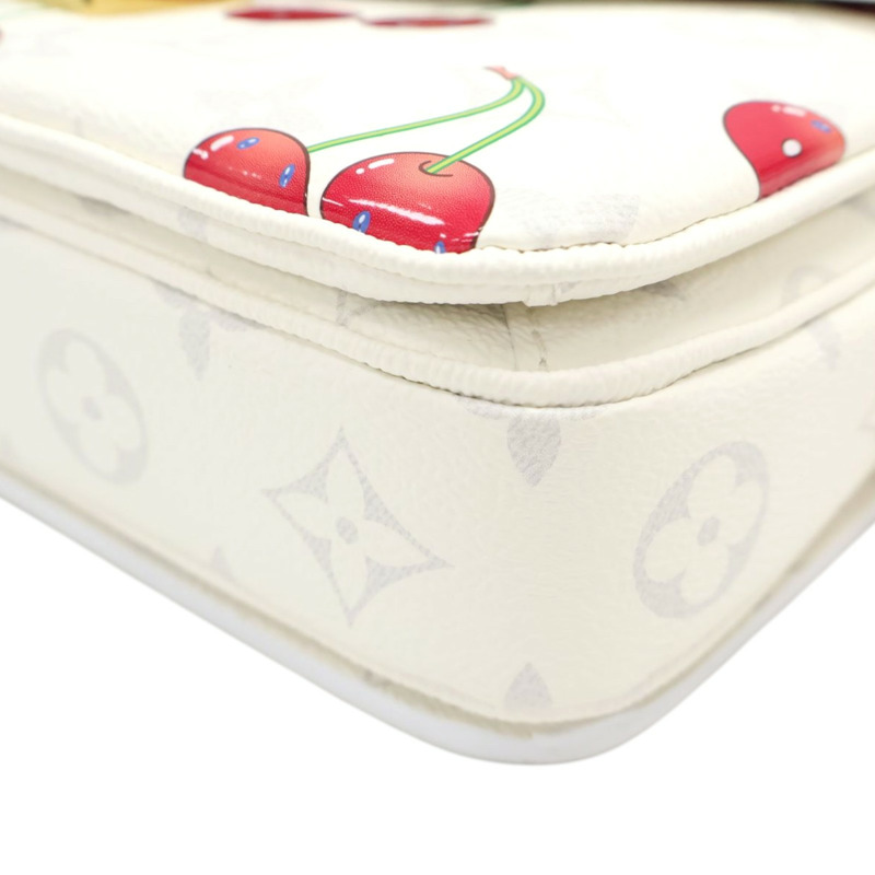白色 原花帆布 Pochette Metis East West 兩用包 村上隆【LOUIS VUITTON LV 路易威登】 M14231-11