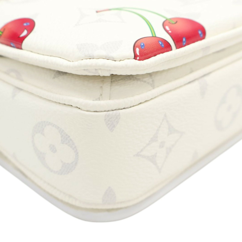 白色 原花帆布 Pochette Metis East West 兩用包 村上隆【LOUIS VUITTON LV 路易威登】 M14231-12