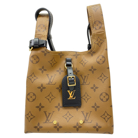 棕色 原花 Reverse帆布 Atlantis BB 肩背包【LOUIS VUITTON LV 路易威登】 M46816