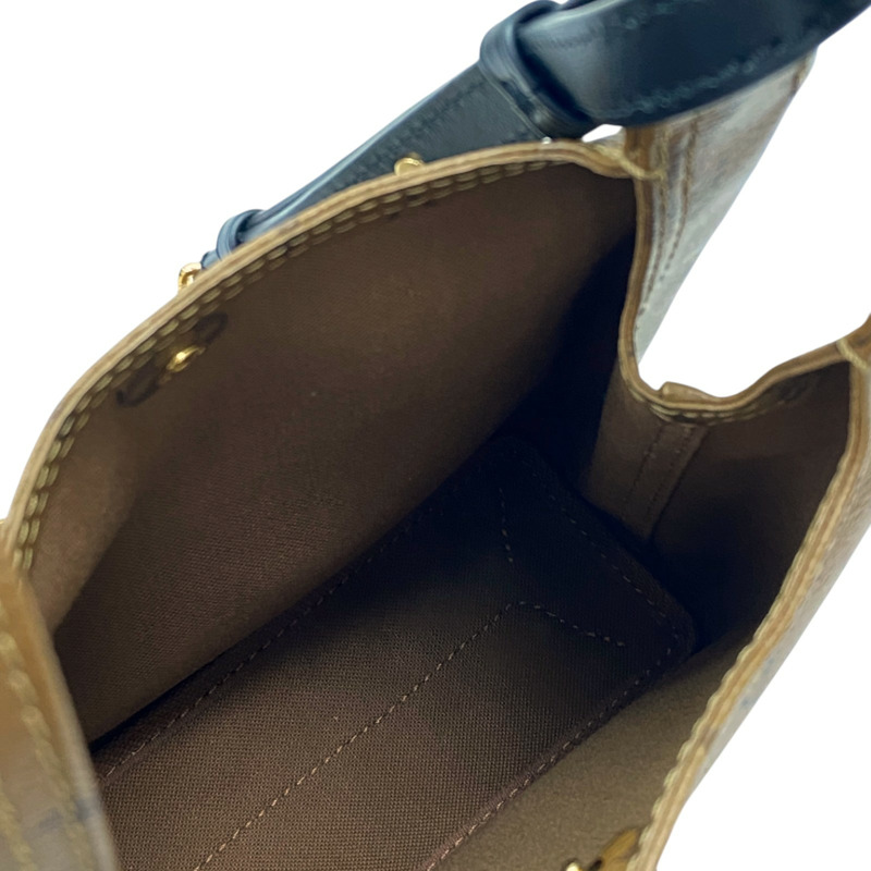 棕色 原花 Reverse帆布 Atlantis BB 肩背包【LOUIS VUITTON LV 路易威登】 M46816-2