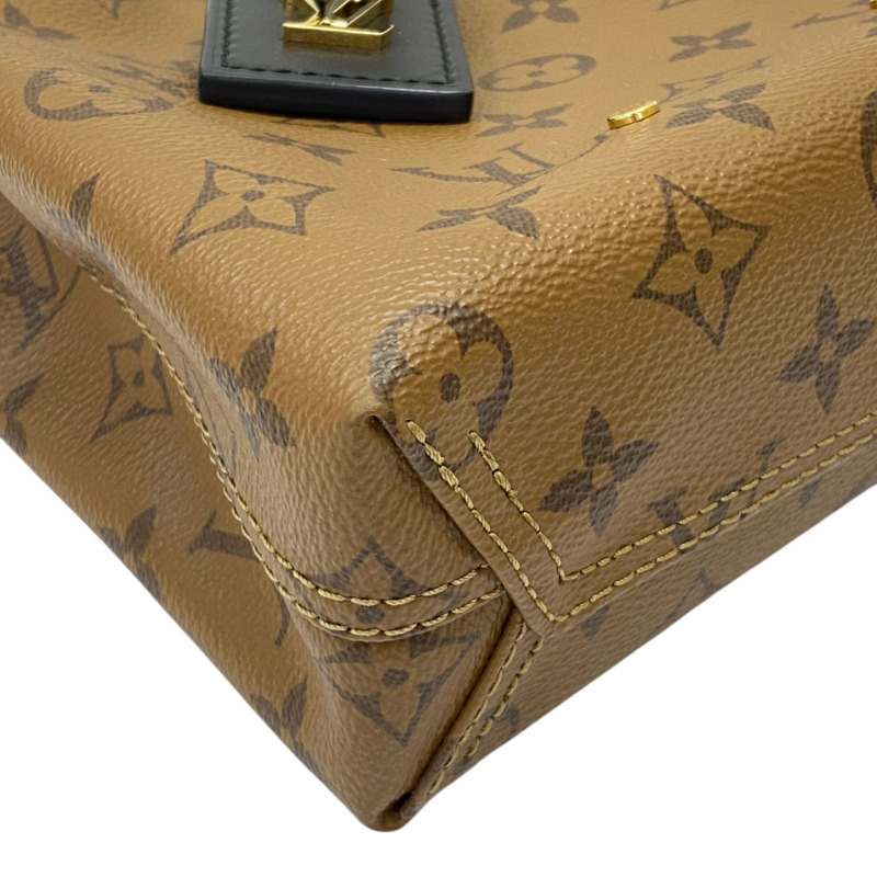 棕色 原花 Reverse帆布 Atlantis BB 肩背包【LOUIS VUITTON LV 路易威登】 M46816-7