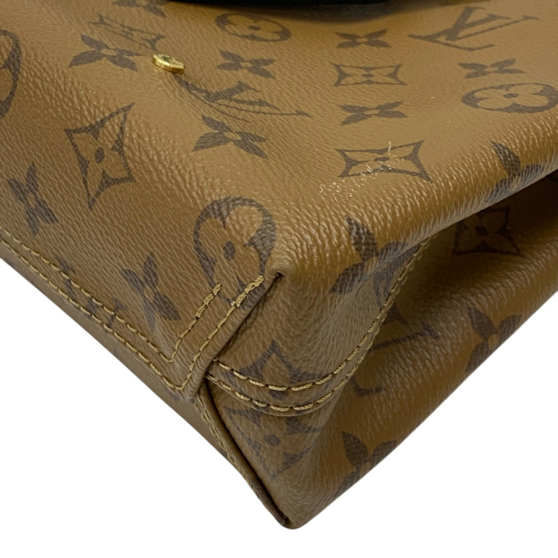 棕色 原花 Reverse帆布 Atlantis BB 肩背包【LOUIS VUITTON LV 路易威登】 M46816-8