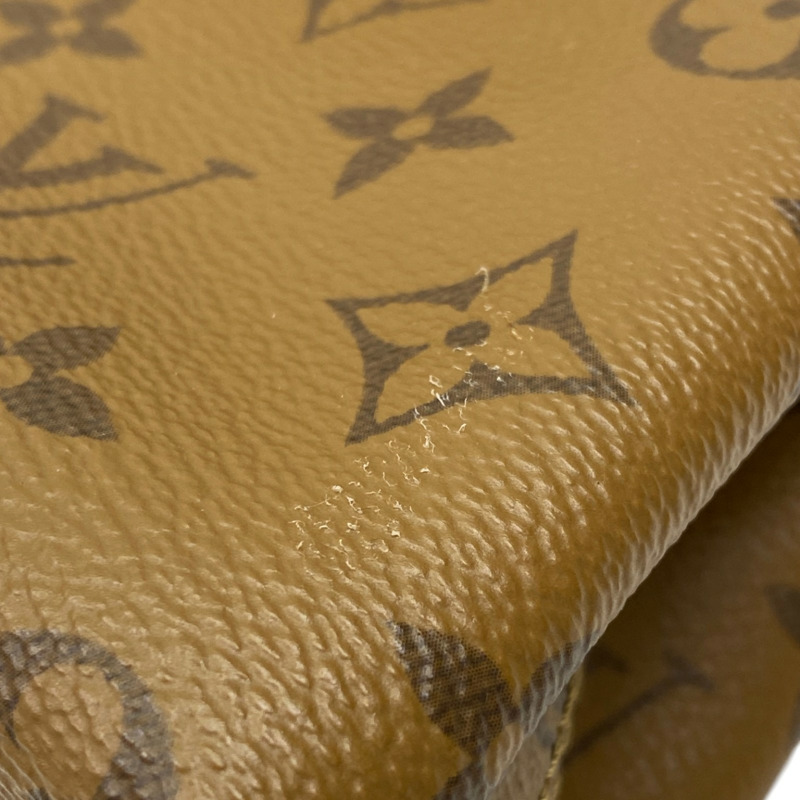 棕色 原花 Reverse帆布 Atlantis BB 肩背包【LOUIS VUITTON LV 路易威登】 M46816-9